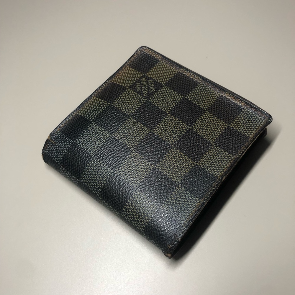 Louis Vuitton Damier Ebene Canvas Leather Marco Bifold Wallet - Picture 2 of 9